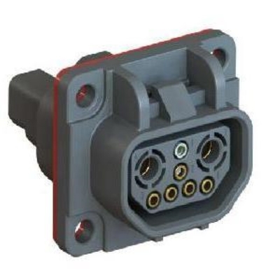 Hybrid 2 + 6 Blind Plug Electric Vehicle Connector IP67 144H Salt Spray Resistance