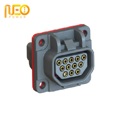 12 Way Signal EV Battery Connector OEM ODM Plastic Vehicle Mounted Receptacle