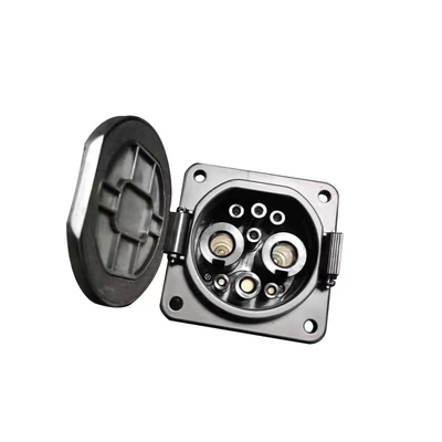 DC EV Charging Socket GB/T Standard with Secondary Lock Function