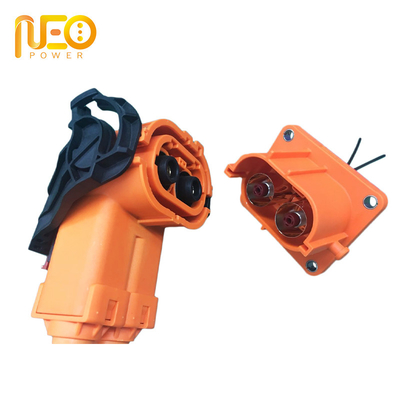 High Current 250A Battery Pack Right Angle Socket HV 1000V Charger Plug Receptacle