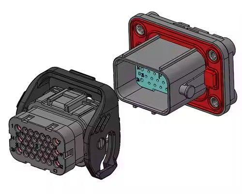 Neopower 32-Pin Hybrid IP67 EV Power & Signal Connector (6x13A Power, 26x5A Signal)