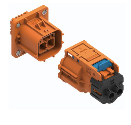 Neopower 2 Pin High Voltage Electrical Connector 40A 1000V with HVIL, Poka-Yoke & 360° Shielding