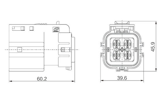 Neopower 4 Pin High-Voltage Connector 40A 1000V for EV & Industrial Applications
