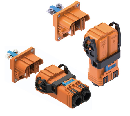 Neopower High Current 300A 1000V Automotive 2 Pin Power Connector with HVIL for EV Battery & Motor Controllers
