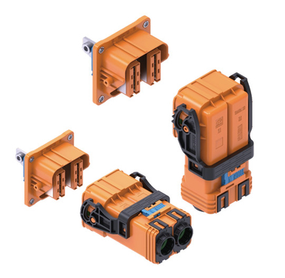 Neopower 2 Pin High Voltage Hybrid Power Connector 400A 1000V with HVIL and 360° Shielding