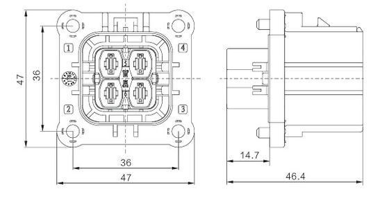 Neopower 800V High Voltage Connector | IP67 Waterproof Automotive Connector