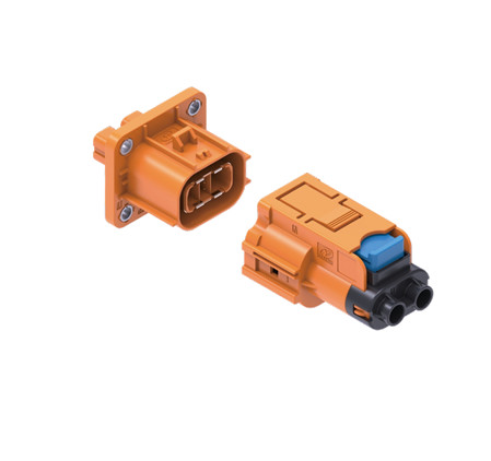 Neopower High-Performance 2 Pin 1000V 40A Electrical Connector with HVIL, Poka-Yoke, and 360° Shielding